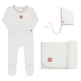 ELY & CO CLOVER PRINT TAKE ME HOME SET (3M-6M)