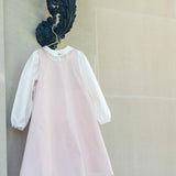 LITTLE TEMPEST TAFFETA SCALLOP HEM JUMPER W/SHIRT(2-14Y)