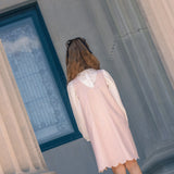 LITTLE TEMPEST TAFFETA SCALLOP HEM JUMPER W/SHIRT(2-14Y)