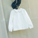 LITTLE TEMPEST TAFFETA SCALLOP HEM JUMPER W/SHIRT(2-14Y)