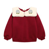 BIRINIT PETIT EMBROIDERED COLLAR SWEATSHIRT (2-3Y)