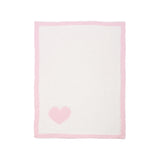 MALIBU LUXXE REVERSIBLE HEART BLANKET (OS)
