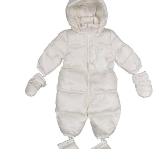 ADD HOODED JUMPSUIT W/BOOTIES & MITTENS (3M-6M) - Klade Children's Boutique