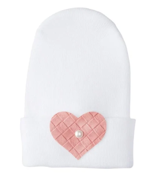 ADORA LINEN HEART HOSPITAL HAT (OS)