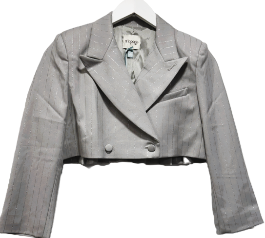 A LA PAGE CAMELIA FLANNEL CROPPED JACKET(12-16Y)