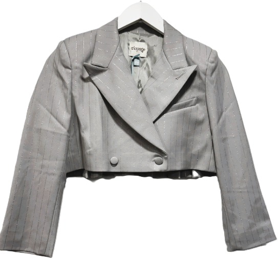 A LA PAGE CAMELIA FLANNEL CROPPED JACKET(12-16Y)