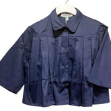A LA PAGE CORTINA SS PLEATED BLOUSE (12-18Y)