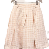 A LA PAGE TREVISO PLEATED HOUNDSTOOTH SKIRT (12-18Y)