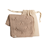 ANZY HOME HAND KNITTED POINTELLE BLANKET (OS)