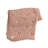 ANZY HOME HAND KNITTED POINTELLE BLANKET (OS)