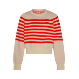 AO76 JESS C-NECK STRIPE SWEATER (10-16Y)