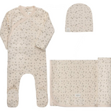 AURORA FLORAL RIB TAKE ME HOME SET (1M-6M)
