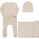 AURORA FLORAL RIB TAKE ME HOME SET (1M-6M)