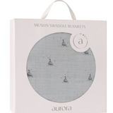AURORA NAUTICAL MUSLIN SWADDLE (OS)