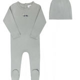 AURORA RACE CAR FOOTIE W/BEANIE (3M-9M)
