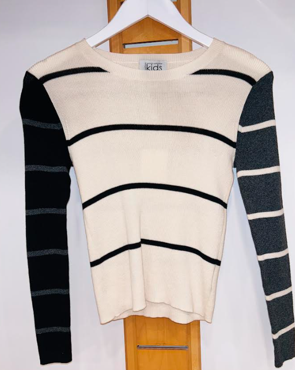 AUTUMN CASHMERE ITALIAN RIBBED TOP(10-16Y)