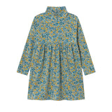 TINY COTTONS FLOWER MOCKNECK DRESS (2-10Y)