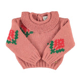 PIUPIUCHICK JACQUARD SWEATER W/COLLAR (6M-24M)