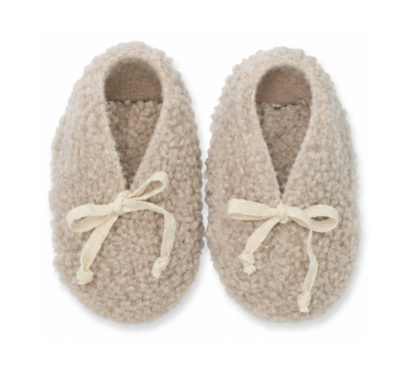 BABE & TESS TEDDY CLARK BOOTIES (6M-9M)
