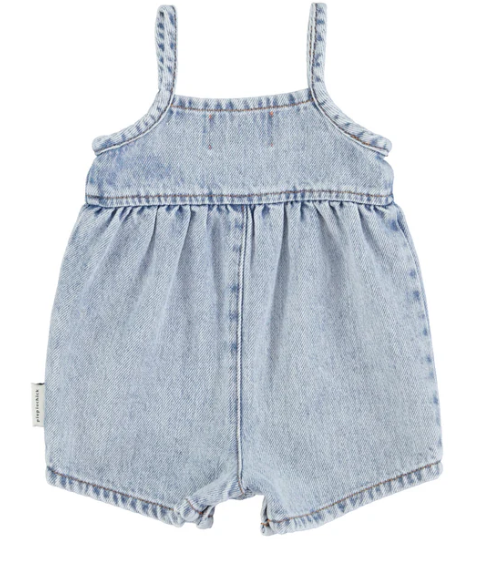 PIUPIUCHICK BABY SHORT DUNGAREES (6M-24M)