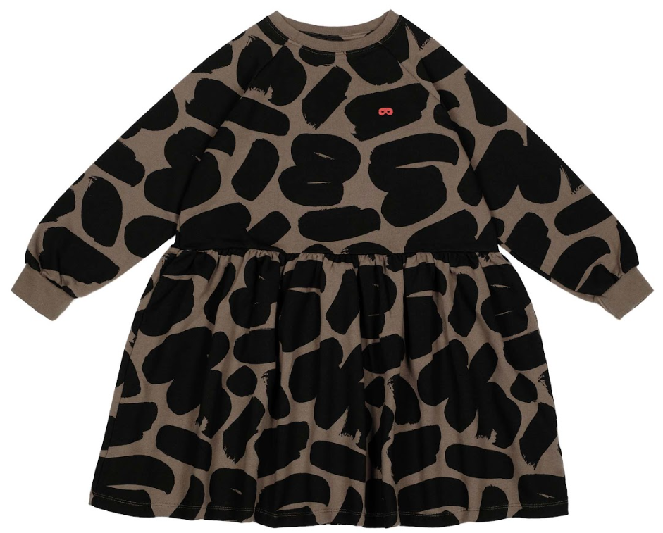 BEAU LOVES BRUSHSTROKES RAGLAN DRESS(2-13Y)