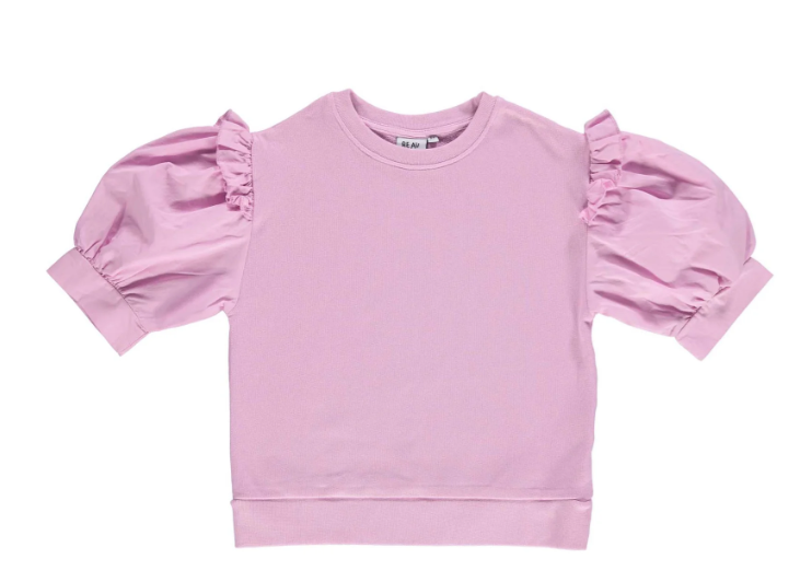 BEAU LOVES FRILL SS SWEATER (3-13Y)