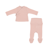BEBE ORGANIC BEBE WRAP TEE WITH FOOTED LEGGINGS (NB-6M)