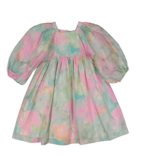 BEBE ORGANIC 3/4 SLEEVES VIOLETTA DRESS(6-12Y)