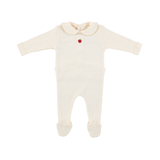 BEBE ORGANIC BEBE APPLE COLLAR OVERALL (NB-6M)