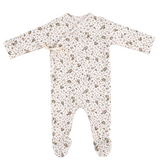 BEBE ORGANIC BLANCA WRAP OVERALL W/BONNET (NB-9M)