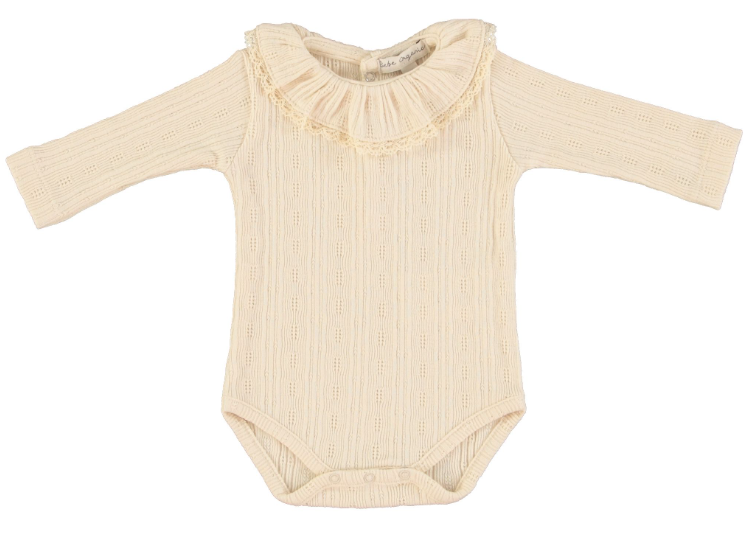 BEBE ORGANIC COLLAR ONESIE (NB-9M)