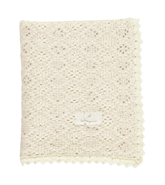 BEBE ORGANIC CROCHET BLANKET (OS)