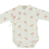 BEBE ORGANIC ESME WRAP ONESIE (3M-9M)