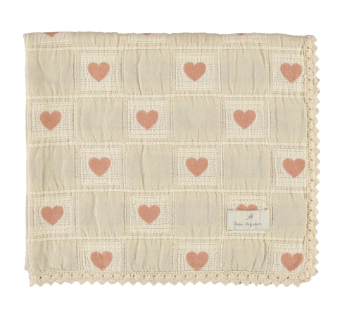 BEBE ORGANIC HEART BLANKET (OS) – Klade Children's Boutique