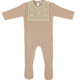 BEBE ORGANIC LUCETTE COLLAR OVERALL (3M-6M)