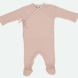 BEBE ORGANIC POINTELLE WRAP OVERALLS(NB-6M)