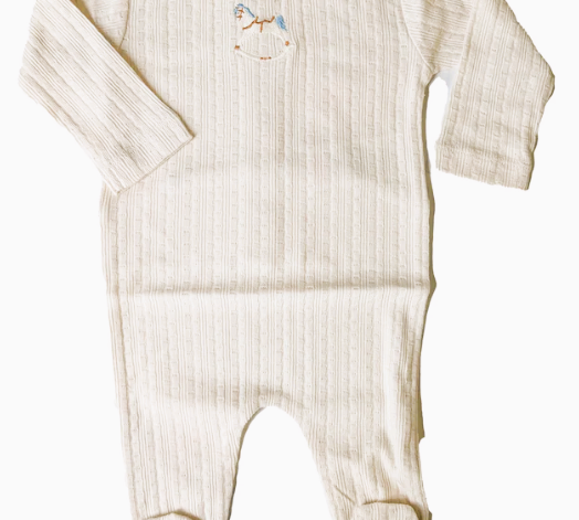 BEBE ORGANIC ROCKING HORSE OVERALL (NB-6M) - Klade Children's Boutique