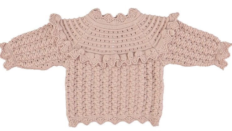 BEBE ORGANIC SILVIA SWEATER (NB-6M)