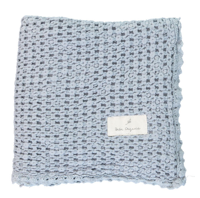 Bebe Organic Waffle Blanket - Atlantic Bebe Organic Waffle Blanket - Atlantic