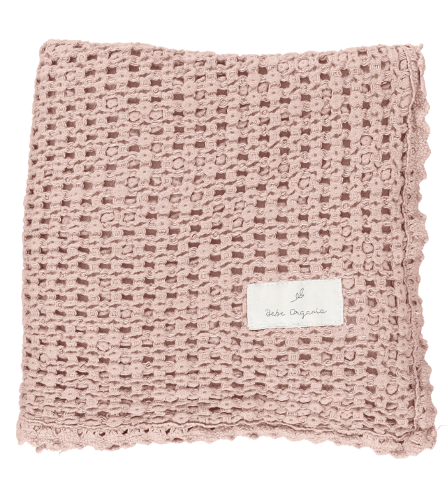 BEBE ORGANIC WAFFLE BLANKET (OS)