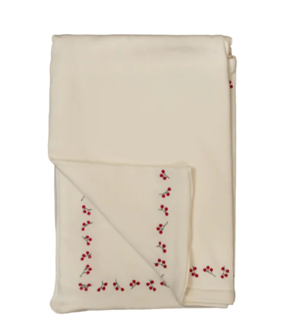 BEE & DEE LILY EMBROIDERED BLANKET (OS)