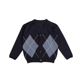 BELATI ARGYLE KNIT CARDIGAN (2-12Y)