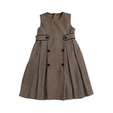 BELATI HOUNDSTOOTH JUMPER W/TAB WAIST (3-12Y)