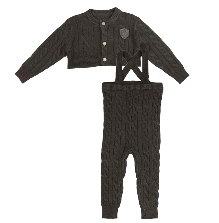 BELATI CABLE KNIT BABY 2PC SET (9M-3Y)