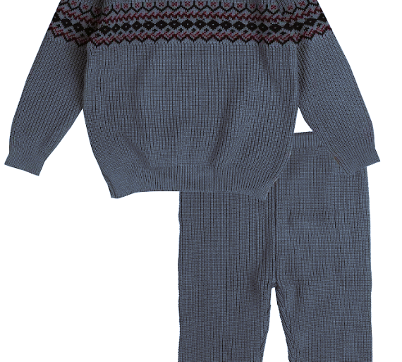 BELATI INTARSIA KNIT BABY SET (9M-2Y)