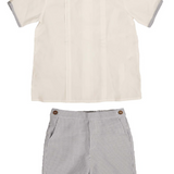 BELATI SHIRT W/TUCKS & SHORTS SET (2-5Y)