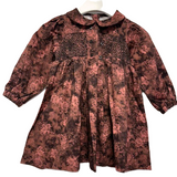 BELATI TONAL FLORAL DRESS W/SMOCKING(2-12Y)