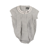 BELATI STRIPED ROMPER W/EMB COLLAR (9M-2Y)