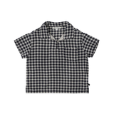 BENE BENE DOU CHECK HALF SHIRT (3-8T)