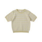 BENE BENE CHECK HALK KNIT TOP (3-8T)
